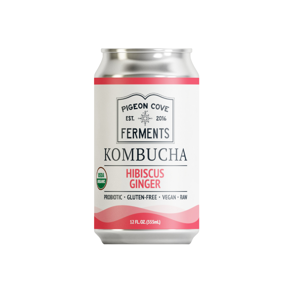 Organic Hibiscus Ginger Kombucha