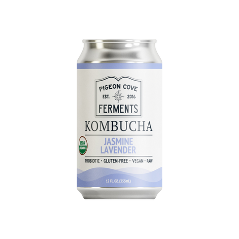 Organic Jasmine Lavender Kombucha | Pigeon Cove Ferments